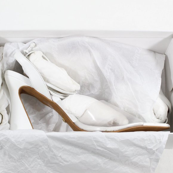 L'Intervalle Women's Iraklia Vinyl Transparent Strap Sandal - White 10US/41EU - Picture 7 of 9